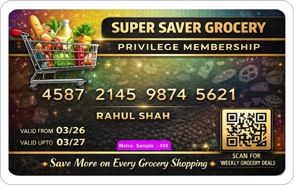 Real printed card sample 9